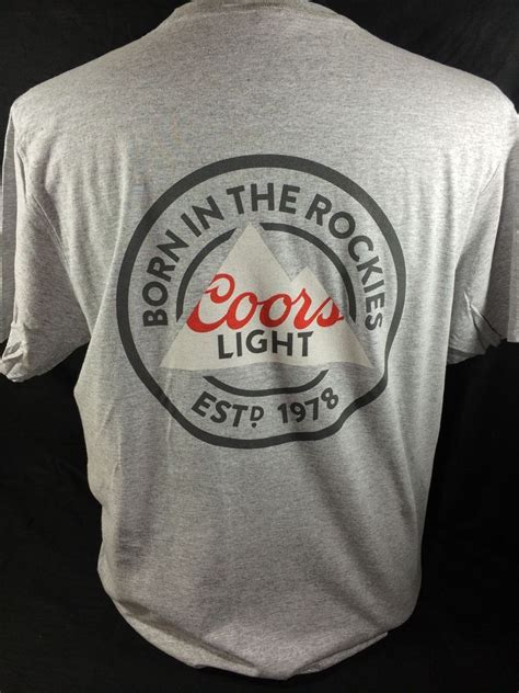 Discover the magic of the internet at imgur, a community powered entertainment destination. Coors Light Beer T-shirt Size XL Rocky Mountains New Free ...