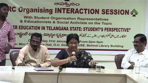 Trc Higher Education In Telangana State Students Perspective 1 Youtube