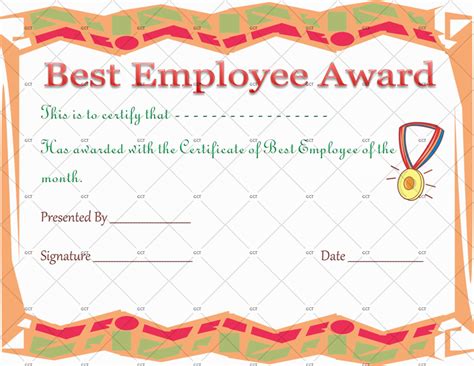 Best Employee Certificate Template