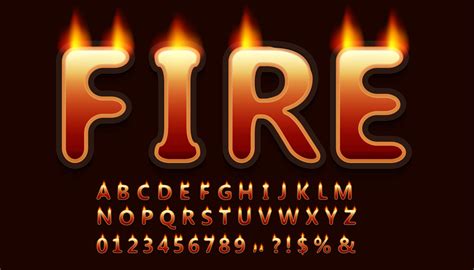 Fire Letters Vector Art Icons And Graphics For Free Download
