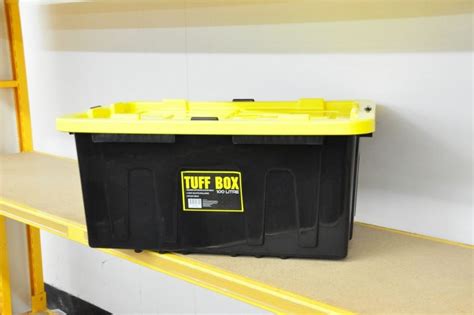 Qty 10 X 100 Litre Tuff Storage Boxes With Lids Plastic Storage Boxes
