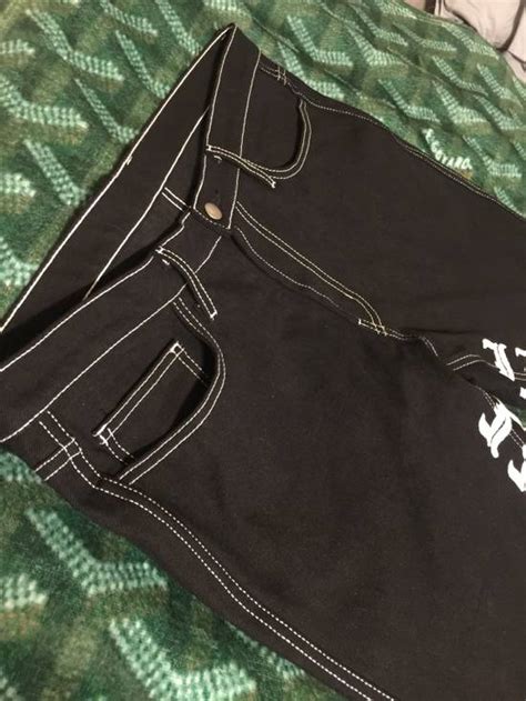 Vlone Live Vlone Die Vlone Old English Black Jeans Size 36 Grailed