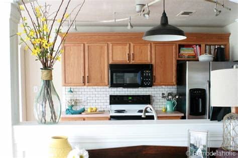 And i think when and if we update, when we are ready to sell. Great Ideas to update Oak Kitchen Cabinets