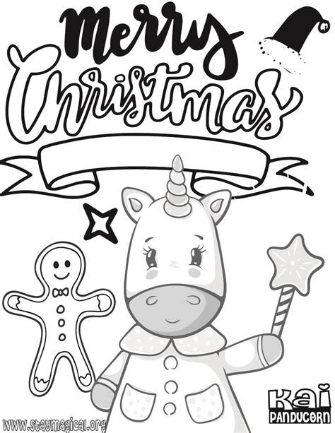 21 Printable Christmas Unicorn Coloring Pages Info