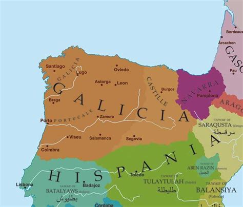 Historia Del Reino De Galicia Mapa De España Historia De España