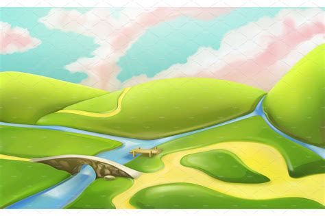 Jul 07, 2021 · another cartoon photoshop action for outdoor landscape photos. Nature landscape, 3d game background ~ Illustrations ...