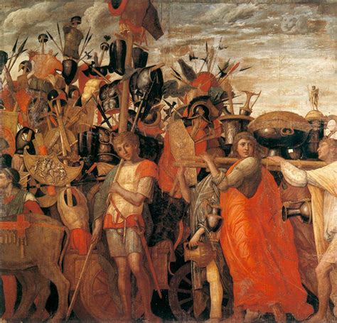 Triumphs Of Caesar Scene By Mantegna Andrea