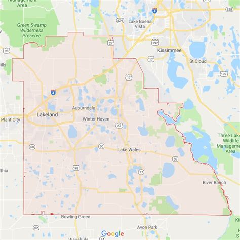 All 67 Florida County Boundary And Road Maps