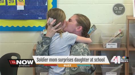 soldier surprises daughter at school youtube