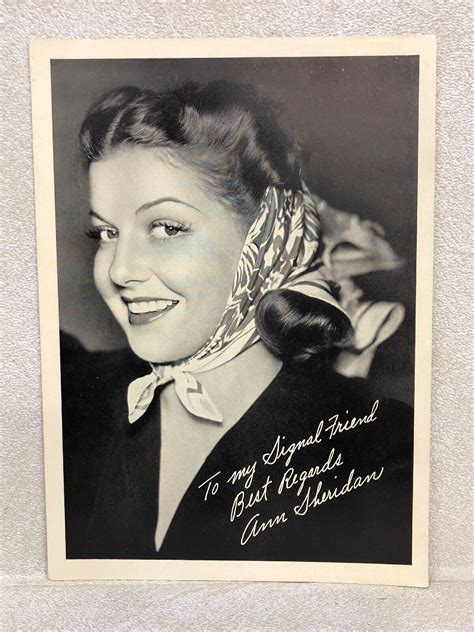 Ann Sheridan Signed Vintage Hollywood Photo 1915 1967 Ebay