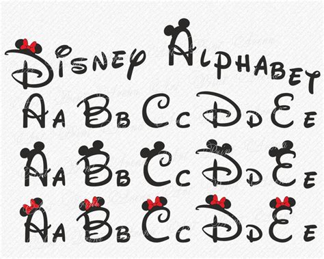 Minnie Mouse Svg Disney Font Cricut Minnie Font Real Minnie Installable