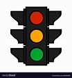 Traffic lights colorful cartoon stoplight sign Vector Image