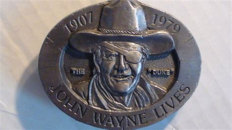 Buckles Of America John Wayne Lives Belt Buckle From The