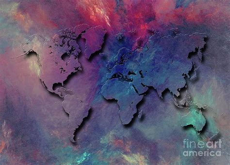 World Map Special 1 Digital Art By Justyna Jaszke Jbjart Fine Art America
