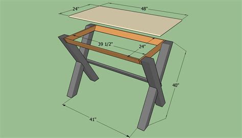 How To Build A Simple Desk Howtospecialist How To Build Step By Step Diy Plans
