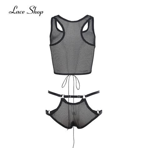 Laceshop 2017 New Fashion Women Underwear Solid Black Sexy Lace