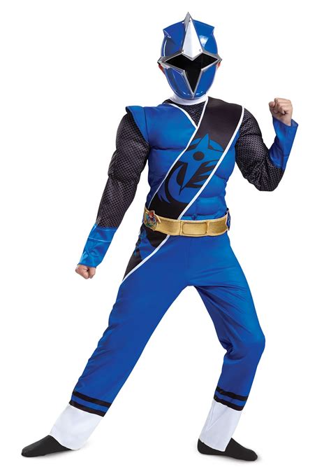 42 Gaya Terbaru Blue Power Ranger Samurai Costume Mainan Robot