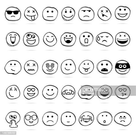 How To Draw A Happy Face Photos And Premium High Res Pictures Getty