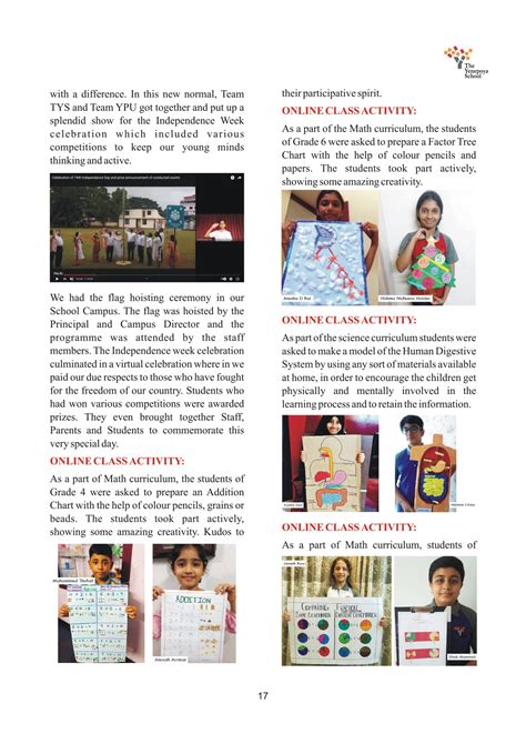 Wings Annual Magazine The Yenepoya School Mangalore