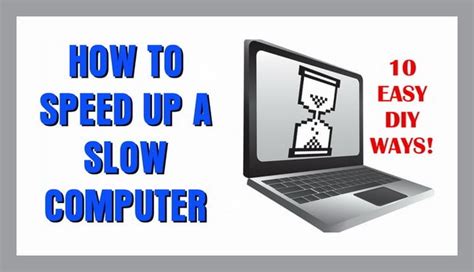 10 Ways To Speed Up A Slow Computer Or Laptop Slow Computer Computer