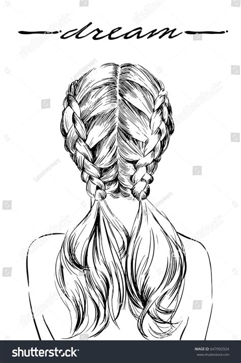 35 Ideas For Sketch Drawings Of Girls With French Braids Mariam