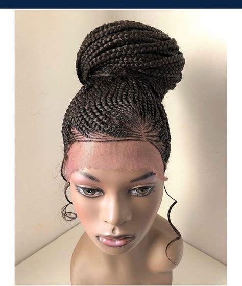 braided cornrow wig neatly and tightly done braided wig for black women length is 22inches long
