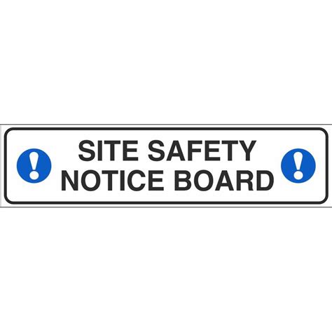 Site Safety Notice Board Signs Site Notice Signs Ireland