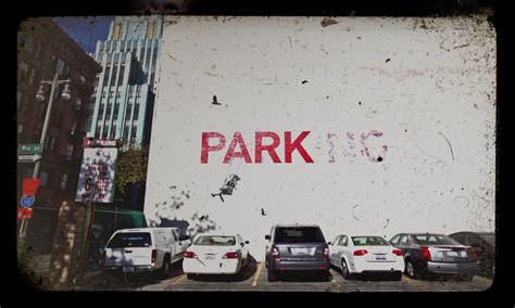 Banksy Art In Los Angeles A Parking Sign Altered And Made Flickr