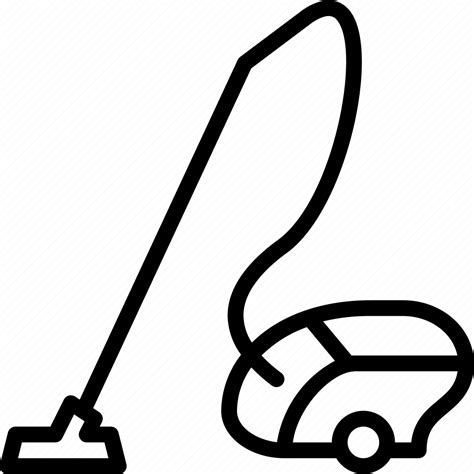 Appliance Cleaning Domestic Hoover Outline Small Vacuum Icon