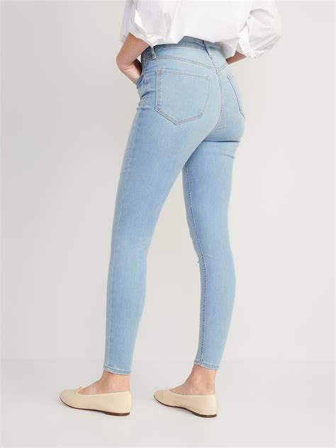 FitsYou Sizes In Extra High Waisted Rockstar Super Skinny Jeans For Women Old Navy