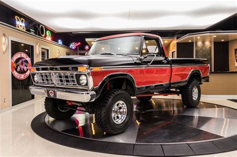Lifted Two Tone 1977 Ford F 150 Is Pure Rolling Perfection On Wheels