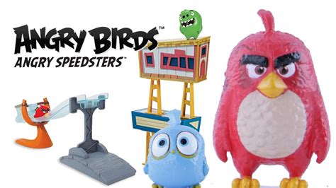 Angry Birds Sling And Smash Track Toy Set W Red Chuck Bomb Matilda