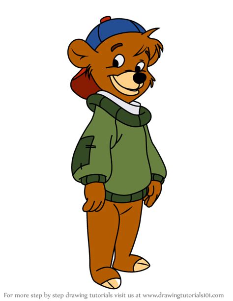Learn How To Draw Kit Cloudkicker From TaleSpin TaleSpin Step By Step Drawing Tutorials