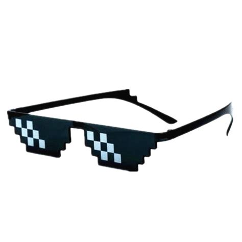 Buy Funny Sunglasses Mosaic Pixelated Thug Life Sun Glasses For Men Women