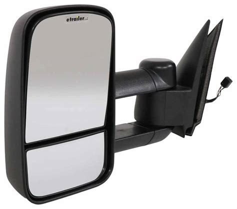K Source Custom Extendable Towing Mirror Electricheat Textured Black Driver K Source
