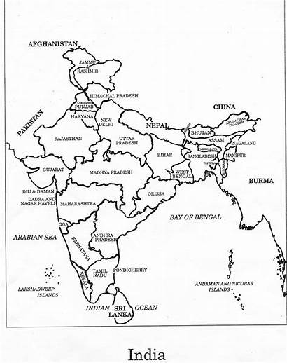 Map India Coloring Himalayan Students Cultures Region