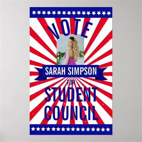 Voting Poster Class President Student Council Zazzleca