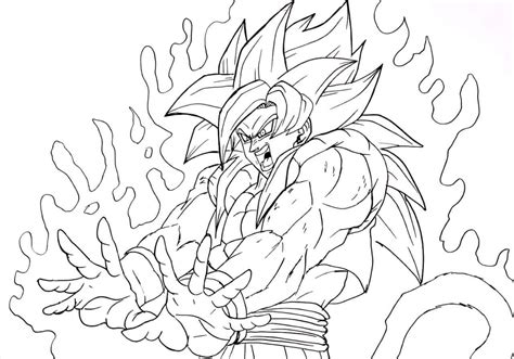 Ataque Ssj4 Gogeta Para Colorear Imprimir E Dibujar Coloringonlycom