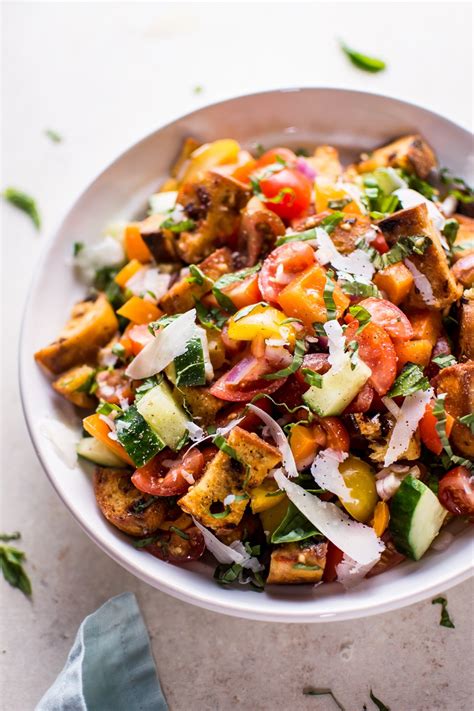 Panzanella Is A Classic Tuscan Vegetarian Tomato And Bread Salad Thats