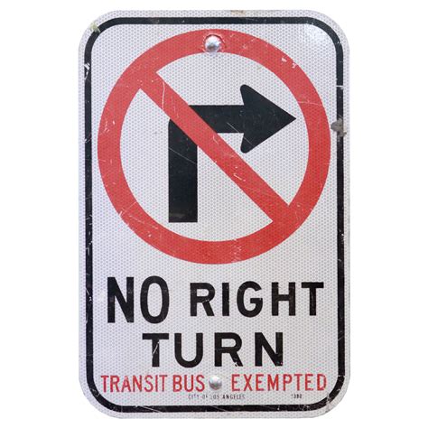 No Right Turn Sign Air Designs