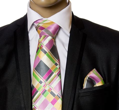 Necktie And Pocket Square By Verse9 Big Knot 100 Silk Mens Dress
