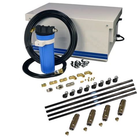 The high pressure pump for fogging system ensures a high performance. Commercial Pulley Drive Stainless Misting System Kit ...
