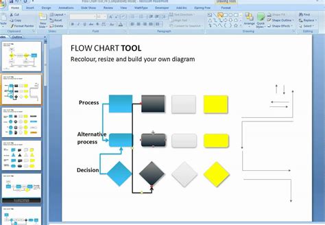 Creating A Flow Chart In Powerpoint Flow Chart Powerpoint Flowchart Ppt
