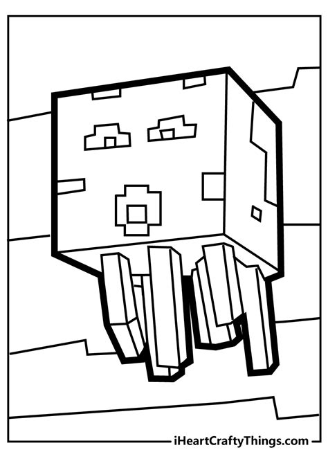Minecraft Printable Coloring Page