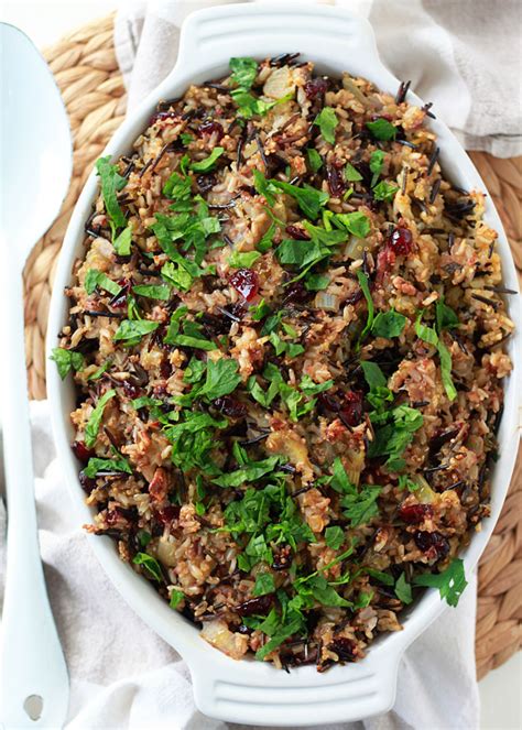 Until the rice is splitting open, it's not done. Herbed Wild Rice & Quinoa Stuffing - Kitchen Treaty
