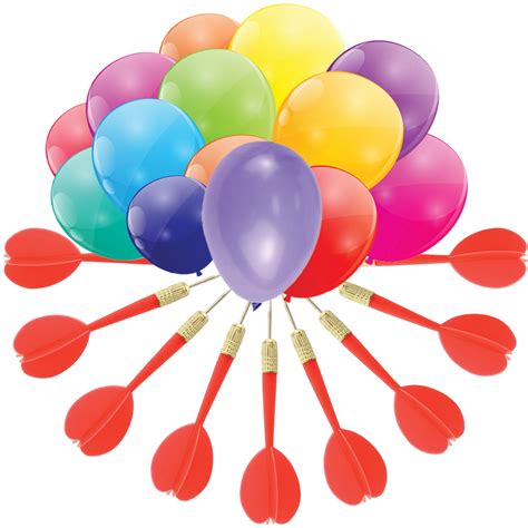 Buy Gamie Dart Balloon Game Jumbo Fun Set Includes 144 Dart Balloons And 11 Plastic Darts With