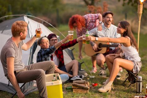 Young Friends Camping Gathering Stock Photo 05 Free Download