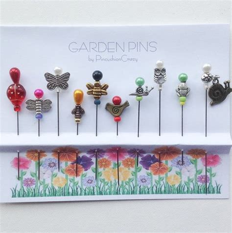 Garden Pins Embellishment Pins Decorative Pins T For Etsy Sewing