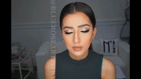 Classic Neutral Glam Smoked Liner Tutorial Blueroseartisrty Youtube