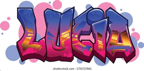 Victoria Name Text Graffiti Word Design Stock Vector Royalty Free